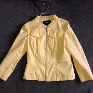 Lafayette 148 yellow zip front jacket - P